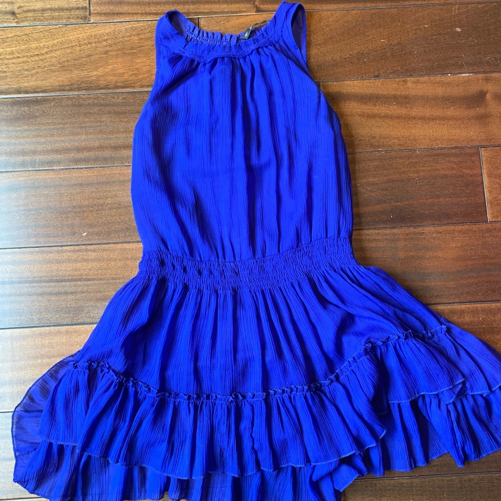 Lovely blue dress with ruffles